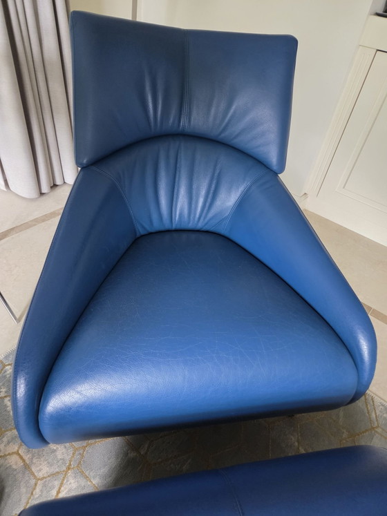 Leolux Solimy Armchairs including ottoman – Leather (photo 7 of 9)