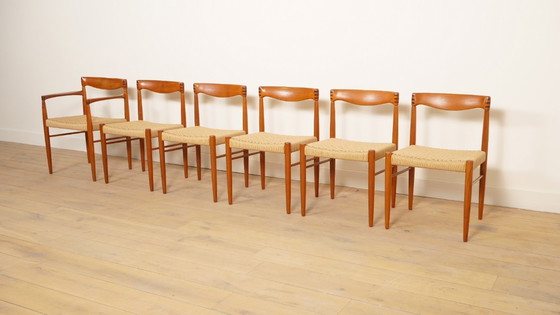 Image 1 of 6 x dining chair | Bramin | H.W. Klein | Teak | Restored