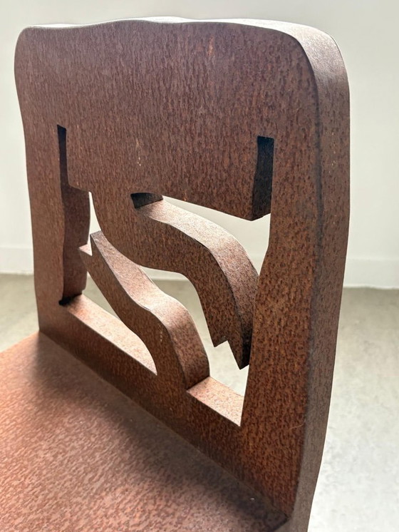 Image 1 of Klaas Gubbels, iron oxidized chair object