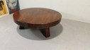 Vintage Wabi Sabi brutalistische ronde salontafel