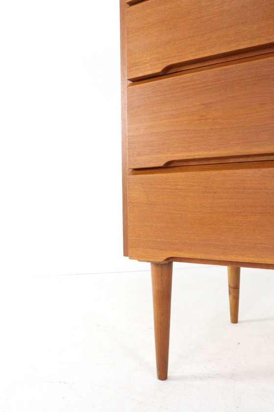 Image 1 of Grote hoge XL Deense ladekast vintage