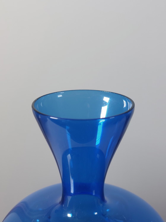 Image 1 of Trio vintage glazen vazen ​​uit het midden van de 20e eeuw, Lauscha Thüringen