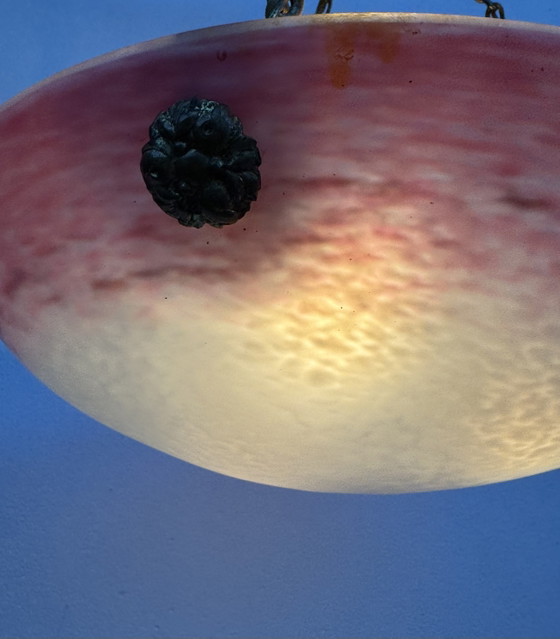 Lampadario Pâte De Verre Schneider Art Déco – Glass (photo 14 of 15)