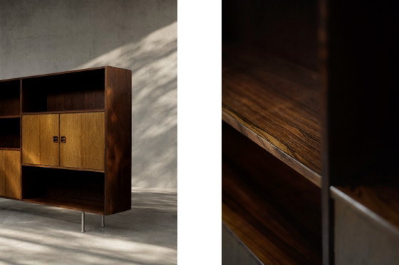 Image 1 of Buffet scandinave moderne du milieu du siècle en palissandre avec bar par Æ. Jensen et T. Mølholm pour Herning, années 1960