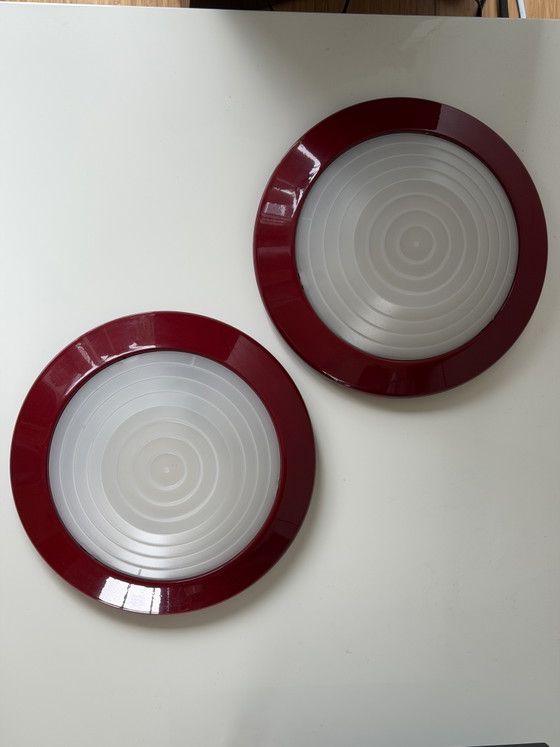 Image 1 of 2x Lampada da soffitto Vintage ArteLuce (FLOS) Onda 1