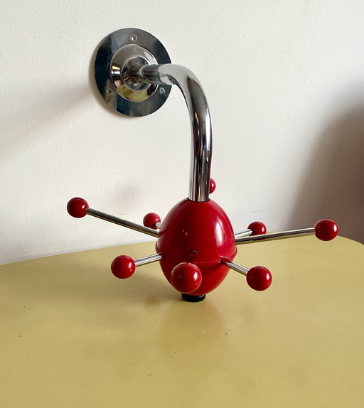 Red Sputnik Coat Rack