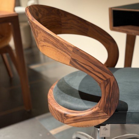 Sol Hängeschreibtisch – Sessel, Leather, Wood (photo 3 of 9)