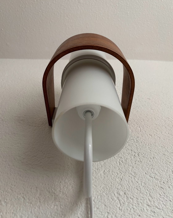 Applique vintage Philips Louis Kalff anni '60 – Vetro, Legno (photo 10 of 14)