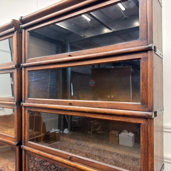 Set di Librerie Antiche Inglesi Originali Globe Wernicke – Vetro, Metallo (photo 13 of 16)