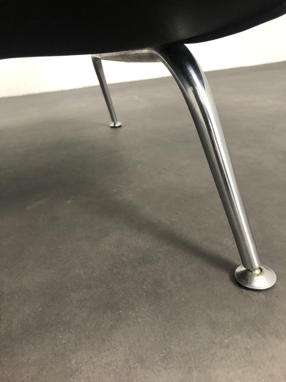 Image 1 of Designer armchair black leather by Stefan Steenkist