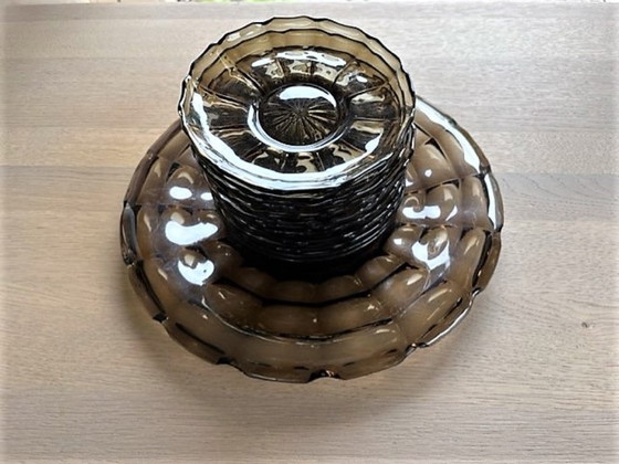 Image 1 of Service à pâtisserie vintage de 9 pièces datant de 1915, avec pelle à gâteau d'époque.