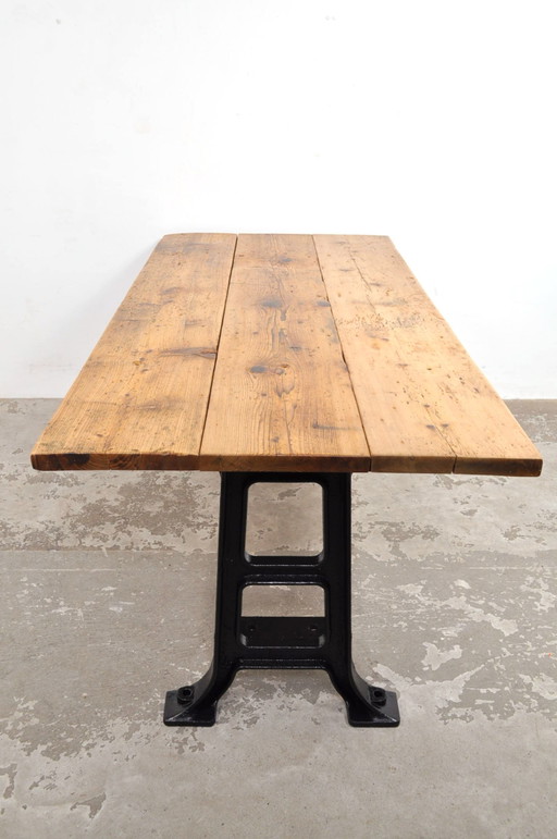 Vintage industriële eettafel 200 cm