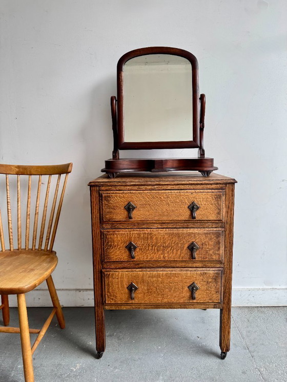 Image 1 of Victorian Mahogany Vanity Mirror