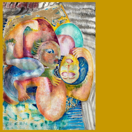 Composition surréaliste et érotique de N.Boéri Véfour. France années 2000