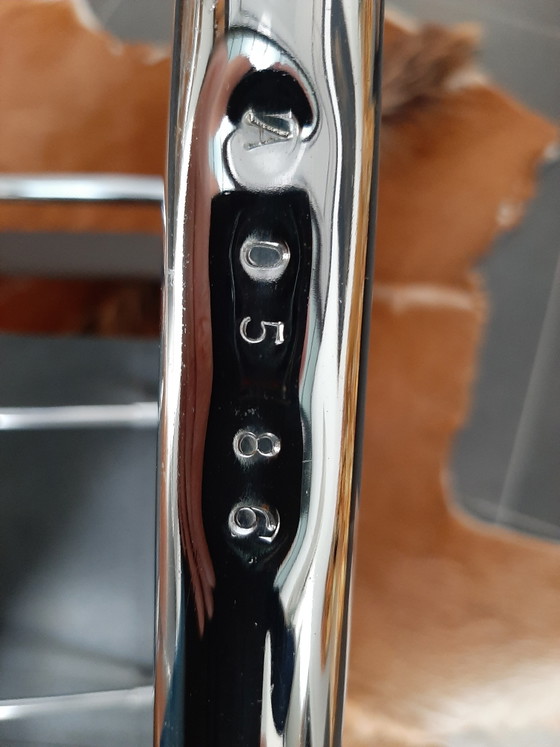 4 Bauhaus Cantilever Chairs Mart Stam / Marcel Breuer – s34, Dining chairs, Leather, Chrome (photo 4 of 10)