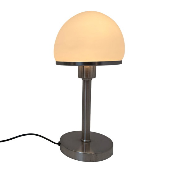 Image 1 of Bauhaus - Table lamp with opaline glass - Attr. To Tecnolumen / Wagenfeld