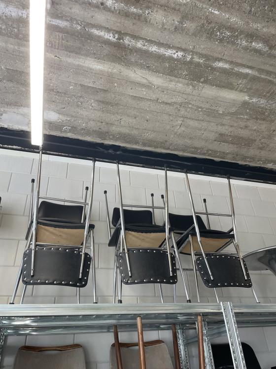 Image 1 of Set van 6 Mid-Century Modern stoelen