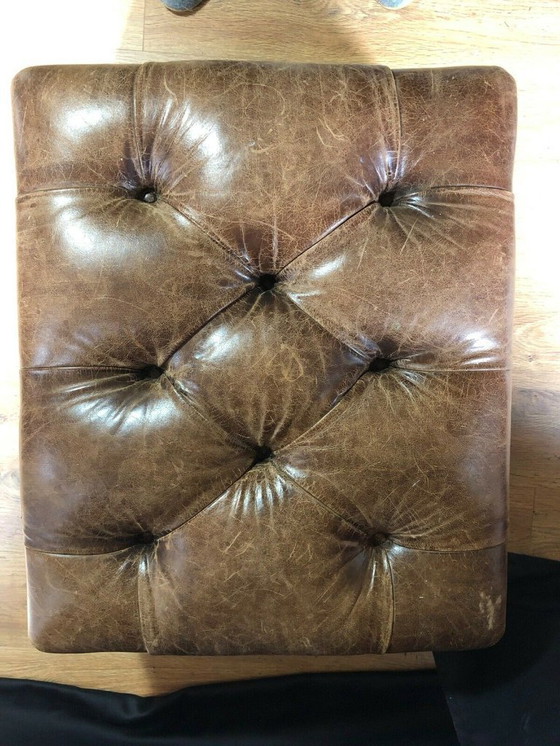 Image 1 of Ralph Lauren Schrijvers Stoel en Voetenbank