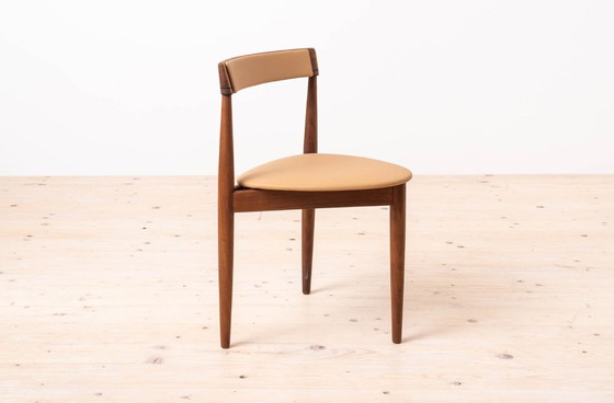 Image 1 of Teak Dining Set by Hans Olsen, 4 Chairs, Round Table, Danish Modern, 1950s