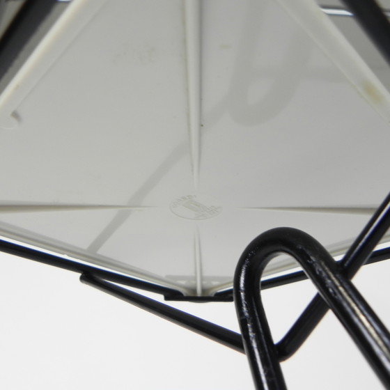 Image 1 of Fifties side table with newspaper rack and COGEBI ORNAMIN parts