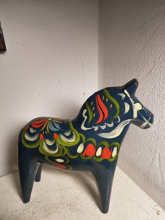 Image 1 of Vintage design Dala paarden uit Dalarna Zweden Nils Olsson