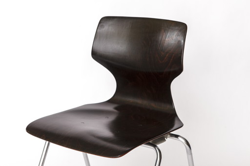1 of 12 Flötotto Pagwood Chair – German Design Classic, 1970s, Chrome & Plywood