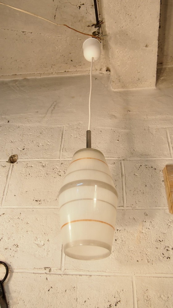 Image 1 of Lampadario a sospensione LUNEL Texture vintage della metà del secolo 1960