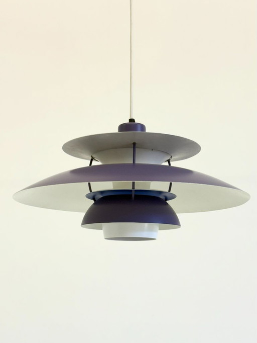 PH5 pendant lamp purple by Poul Henningsen for Louis Poulsen