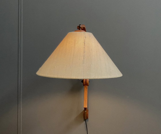 Image 1 of Teak-Wandleuchte von Domus Denmark aus den 1970er Jahren