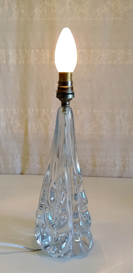 J.B. France Kristall Tischlampenfuß - Mitte 20. Jahrhundert – Crystal (photo 6 of 8)