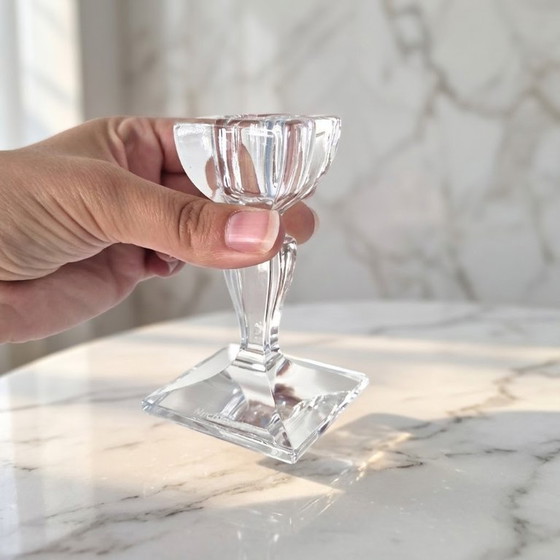 Vintage Nachtmann Crystal Candle Holder – Elegant Cut Glass Candlestick (photo 5 of 6)