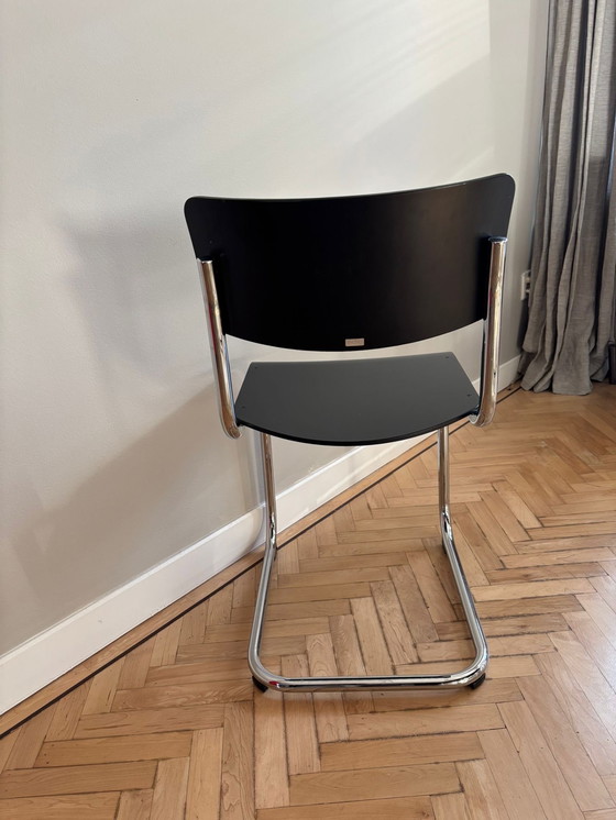 Image 1 of Sedia a slitta THONET S43 (6 pezzi) con e senza braccioli