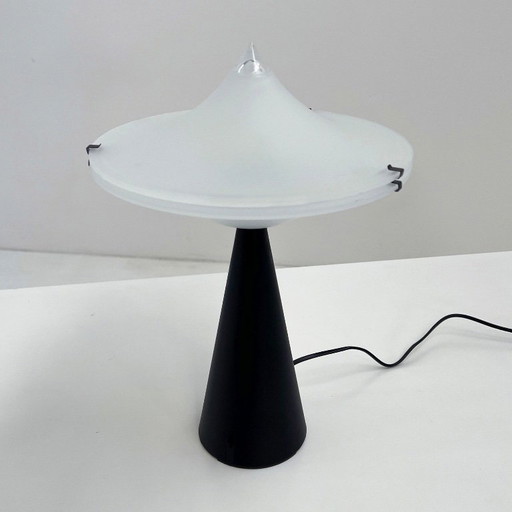 Schwarze Alien-Tischleuchte von Cesaro L. für Tre Ci Luce, 1980er Jahre