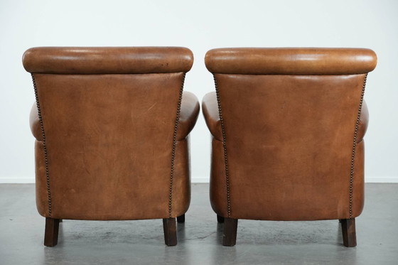 Image 1 of 2 poltrone vintage in pelle di pecora