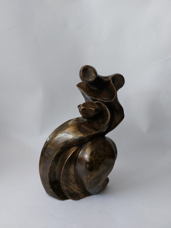 Image 1 of scultura astratta in legno