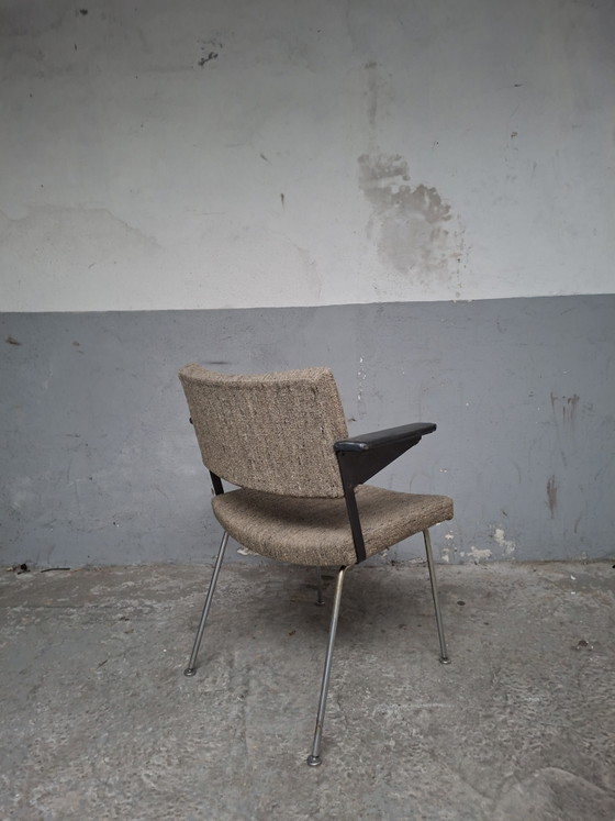 Vintage Cordemeyer Gispen Armstoel – Fauteuils, Wool, Aluminium (photo 8 of 15)