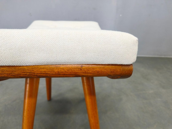Image 1 of Pair of Mid Century Maple Wood Stools, 1960s Czechoslovakia