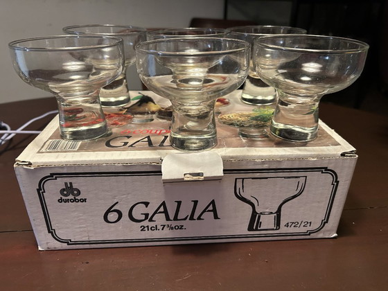 "Durobor Galia" 21cl Coupes In Original Box – Crockery, Glass (photo 2 of 5)