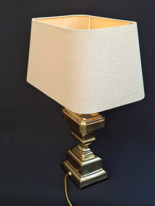Vintage Italian Brass Table Lamp | 1950s