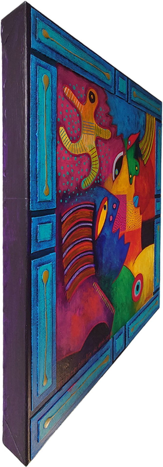 Image 1 of Origineel Schilderij Clemens Briels: "El Intercambio de Opiniones" (2008) - Gesigneerd & Certificaat!