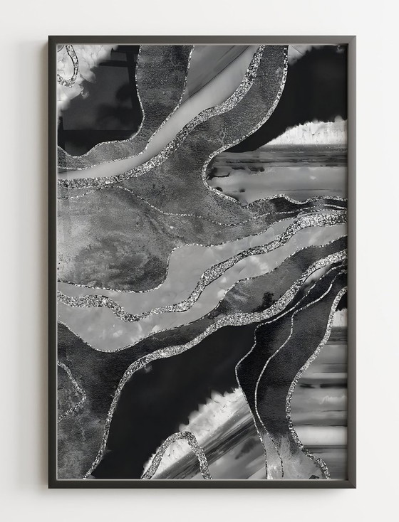 Image 1 of  Acrylic Glass Artwork | 200x140 cm | Depthwave #5 (Ori, 1983) Acrylic Glass Artwork | 200x140 cm | Depthwave #5 (Ori, 1983)
