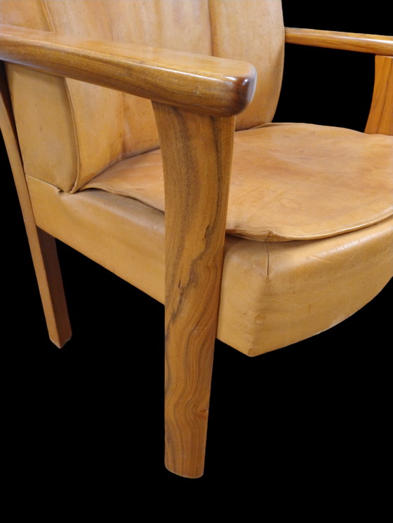 Image 1 of Cognac Danish Lounge Chair