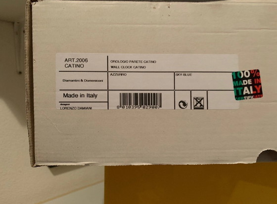 Image 1 of Diamentini e Domenico Design Wandklok Wastafel 30cm Blauw