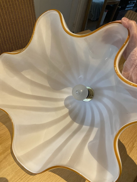 Lampe Murano Glass 90s, Pendelleuchten, Messing, Murano-Glas, Braun (Foto 5 von 15)