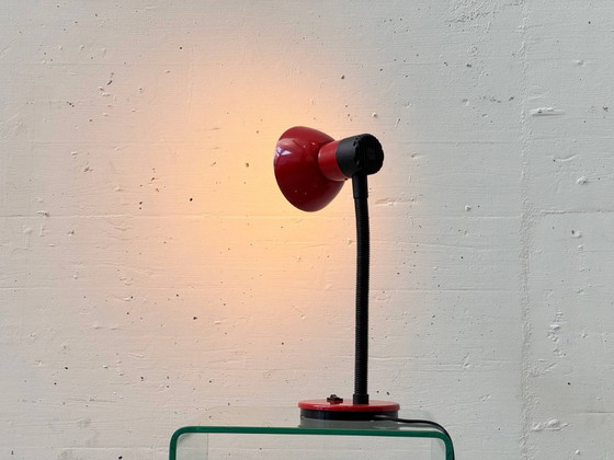 Image 1 of Lampada da tavolo con braccio flessibile nero di Lumes Lamps, anni '80.