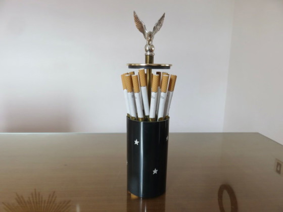 Cigarette dispenser "eagle and stars" 60-70, vintage – Decorative Objects, Metal, Brass (photo 2 of 14)