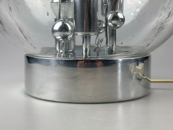 Image 1 of 60s 70s table lamp ball lamp Doria "Big Ball" glass space age design