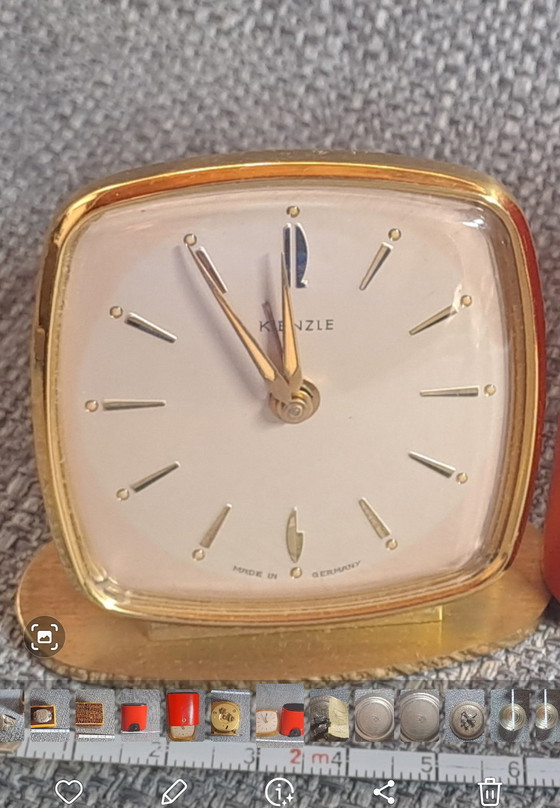 Image 1 of Kienzle travel alarm clock with case