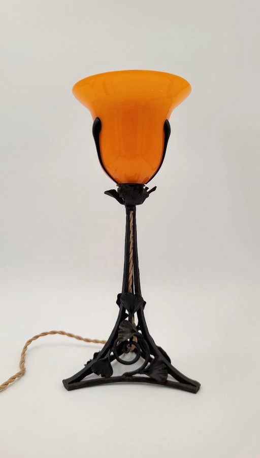 Lampe tulipe Art nouveau Loetz - Powolny