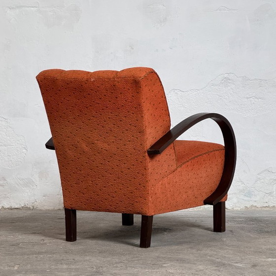 Image 1 of Coppia di poltrone Halabala H-410, anni '30 – Art Déco cecoslovacco